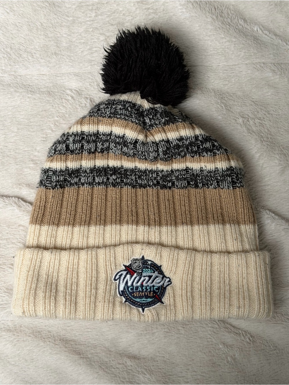'47 Vegas Golden Knight Knit Pom Beanie with Logo Tag